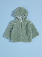 Chaqueta de Sherpa con Forro Rayado a Tono