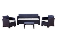 Juego de Living Milano Sofá 3C + 2 Sillones+ Mesa Northwest