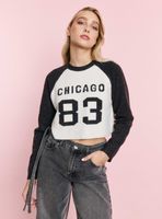 Sweater Crop Texto