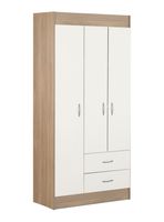 Clóset 3 Puertas 2 Cajones Bicolor