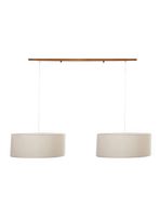 Lámpara Diseño 3 Colgante Crudo 2 Luces