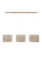 Lámpara Diseño 3 Colgante 3 Luces Crudo