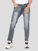 Jeans Skinny Tiro Bajo Full Lavado Gris