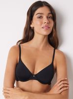 Sostén Pretty Aro Microfibra Encaje Negro