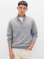 Sweater Lana Torzal Cuello Cremallera