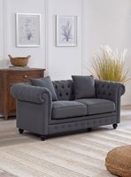 Sofá Capitone Antonia Lino 2 Cuerpos