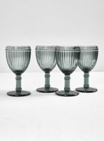 Set de 4 Copas Rayas Smoke 250 ml