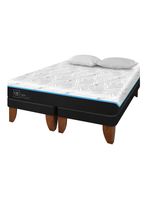 Cama Europea Green Infinity 2 Plazas Base Dividida + Almohadas