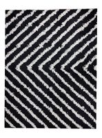 Alfombra Shaggy Guiza 170x230 cm Negro