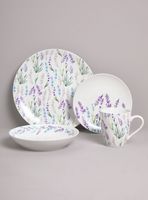 Set Vajilla 24 Piezas Lavanda Porcelana