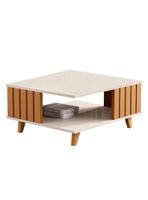 Mesa de Centro Acaí 60x70 cm Perla Caramelo