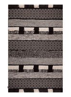 Alfombra Woll Collect Negro y Blanco 160 x 230 cm
