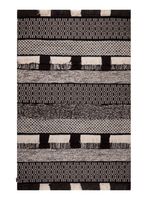 Alfombra Woll Collect Negro y Blanco 190 x 290 cm