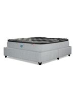 Cama Bignest Sunset 2 Plazas + Respaldo Tibet Plata