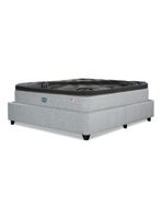 Cama Bignest Sky 2 Plazas + Respaldo Tibet Plata