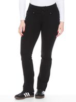 Calza Ponte Recto con  Pretina Ancha Dos Botones