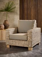 Sillón 1 Cuerpo Augusta Ratán Natural