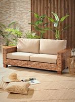 Sofá Victoria 3 Cuerpos Ratán Natural