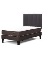 Cama Europea Ergo T New 1.5 Plazas + Respaldo Lucio Grafito