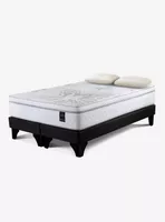 Cama Europea Art 4 2 Plazas Base Dividida + Almohada Memory Max