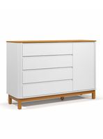 Cómoda Flow Blanca Eco Wood