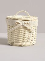 Canasto Porta Rollo Blanco M