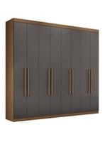 Clóset Master Vip 8 Puertas 4 Cajones Jatoba/Grafito