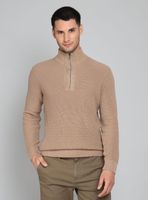 Sweater Half Zipper Manga Larga