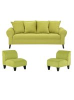 Sofá Lua 3C + 2 Poltronas Felpa