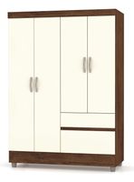 Clóset Ideal 4 Puertas 2 Cajones Champagne