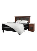 Cama Europea Terapeutic 2 Plazas + Set Muebles Villarreal + Textil