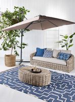 Quitasol Lateral Giro 360 Beige