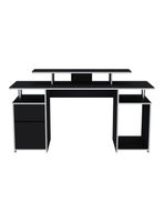 Escritorio Gamer Keria 1 Puerta 1 Cajón Wengue