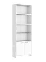 Biblioteca Eco 5 Niveles 2 Puertas Blanco