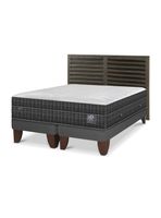 Cama Europea Lux 2 Plazas Base Dividida + Respaldo Rhone