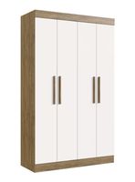 Clóset New Recife 4 Puertas 2 Cajones Nuez Beige