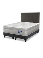 Cama Europea Paradise King + Respaldo Design Grafito