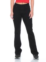 Jeans Recto con Tiro Alto y Pretina Básica