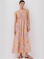 Vestido Largo Estampado Tirantes Finos