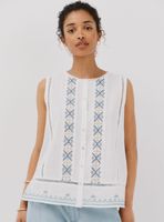 Blusa Bordados Entredós