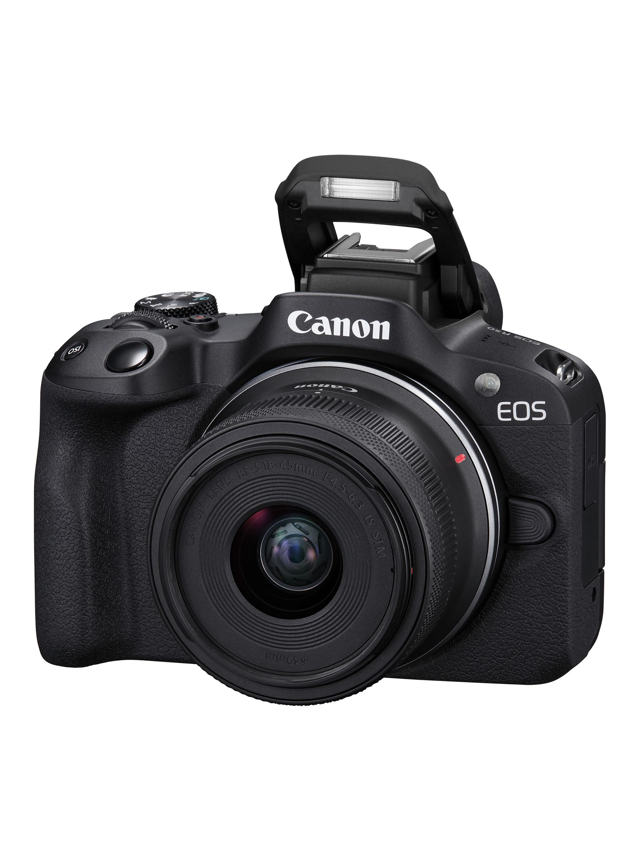 Cámara Mirrorless R50 + Lente 18-45mm STM Canon | Paris.cl