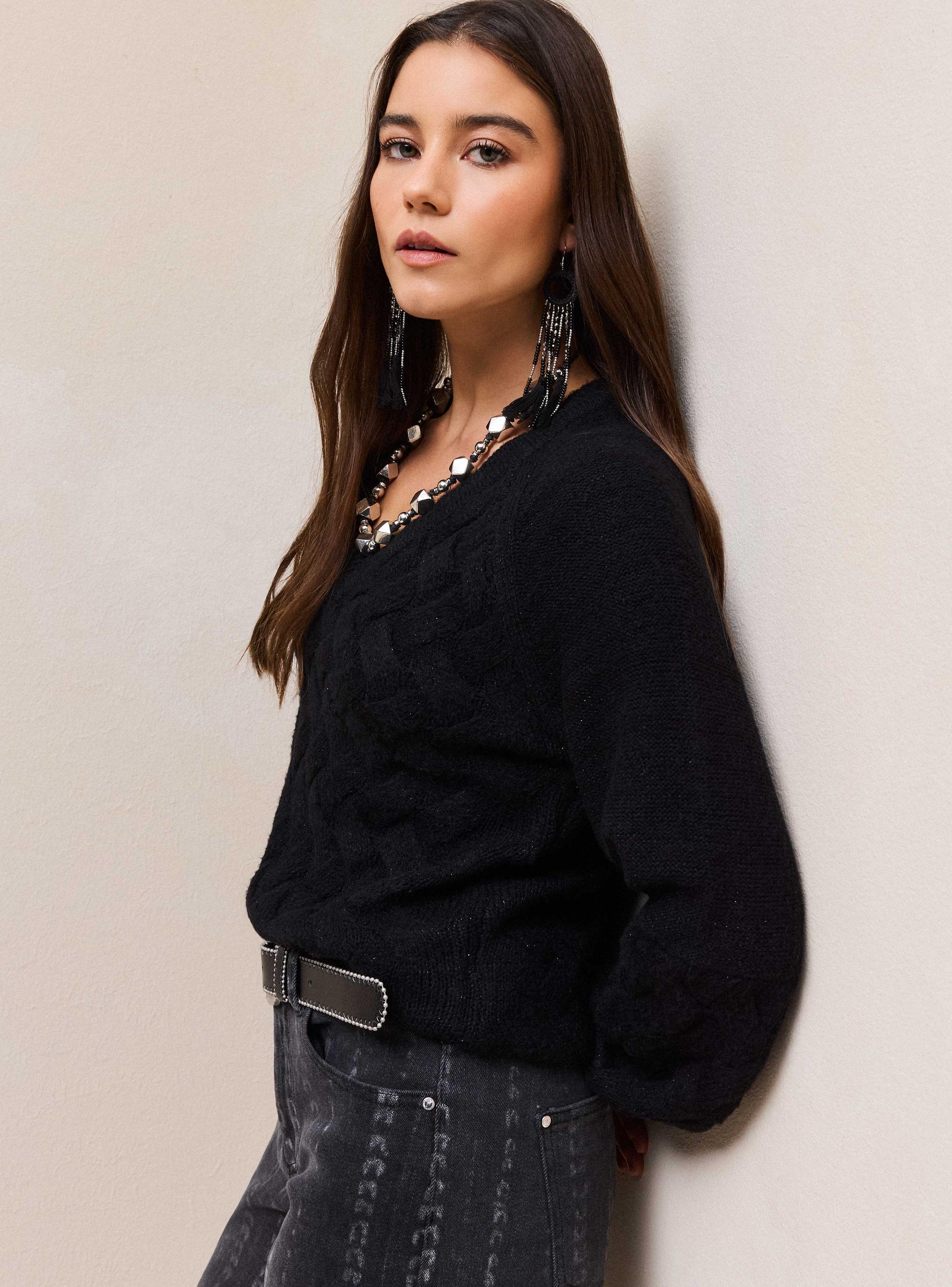 Sweater Diseño Trenzado Umbrale | Paris.cl