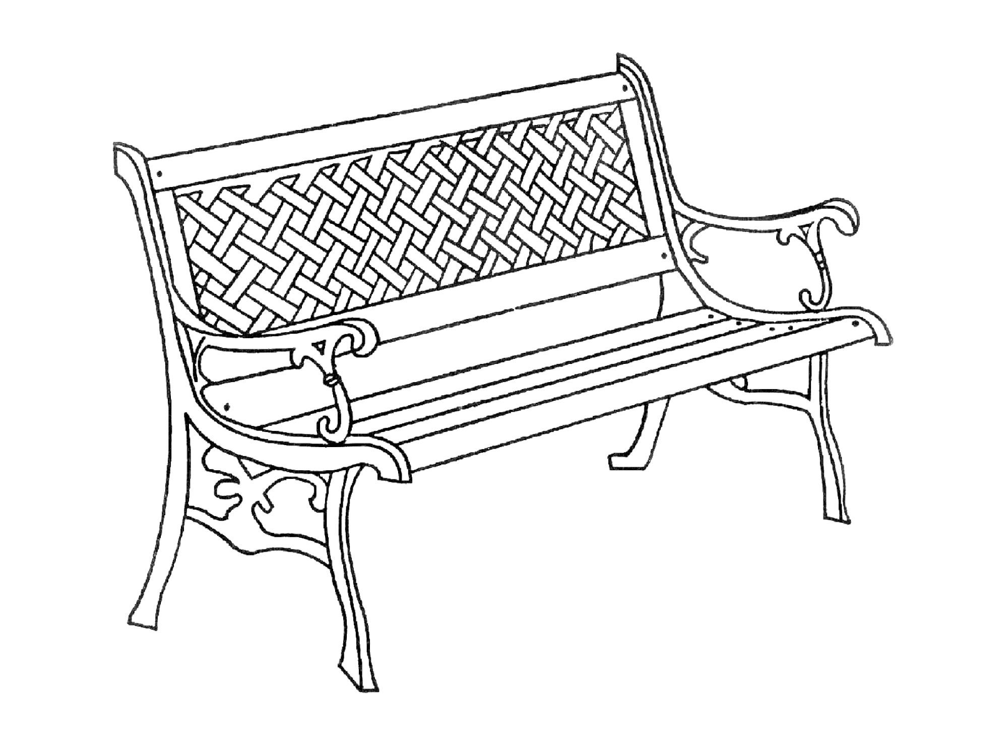 Banco 2 cuerpos Rombos Outzen-3