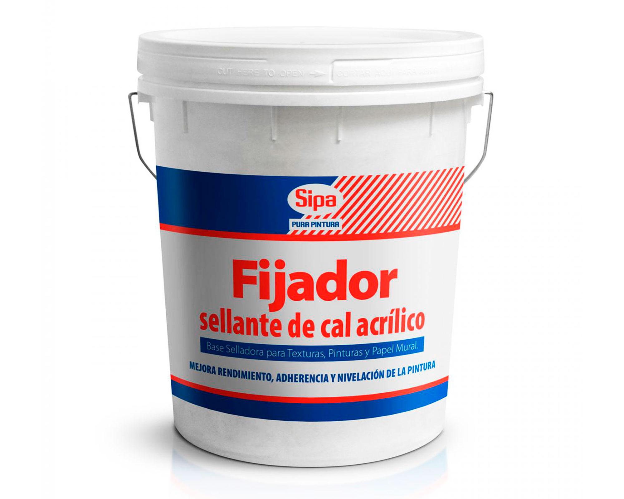 Fijador 1 tineta Sellante de cal blanco Sipa-0