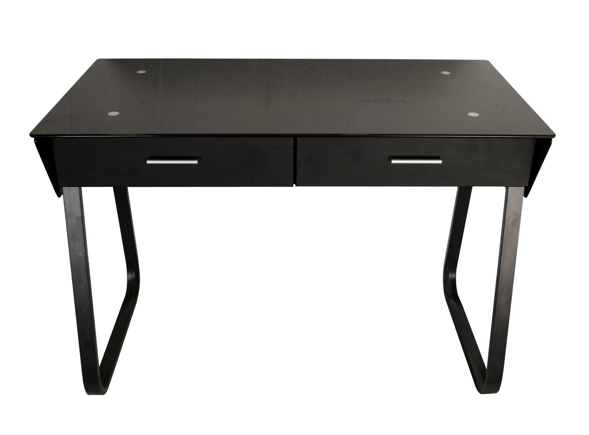 Escritorio 2 cajones negro M+Design-2