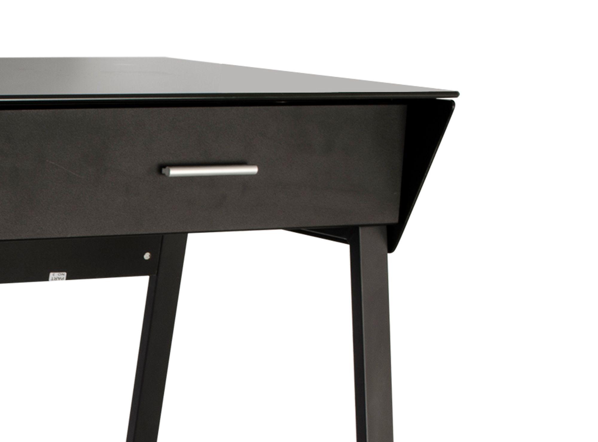 Escritorio 2 cajones negro M+Design-4