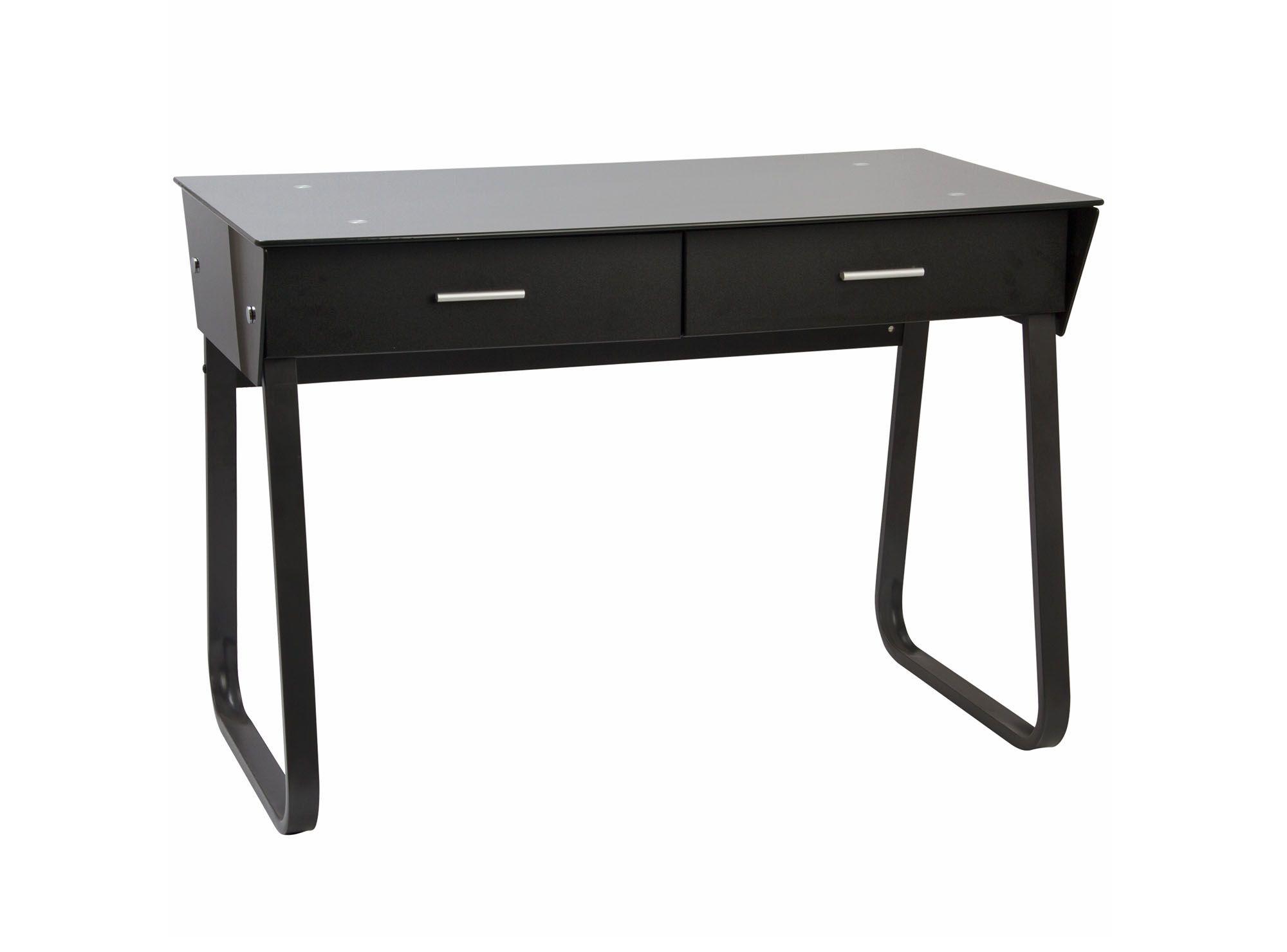 Escritorio 2 cajones negro M+Design-3