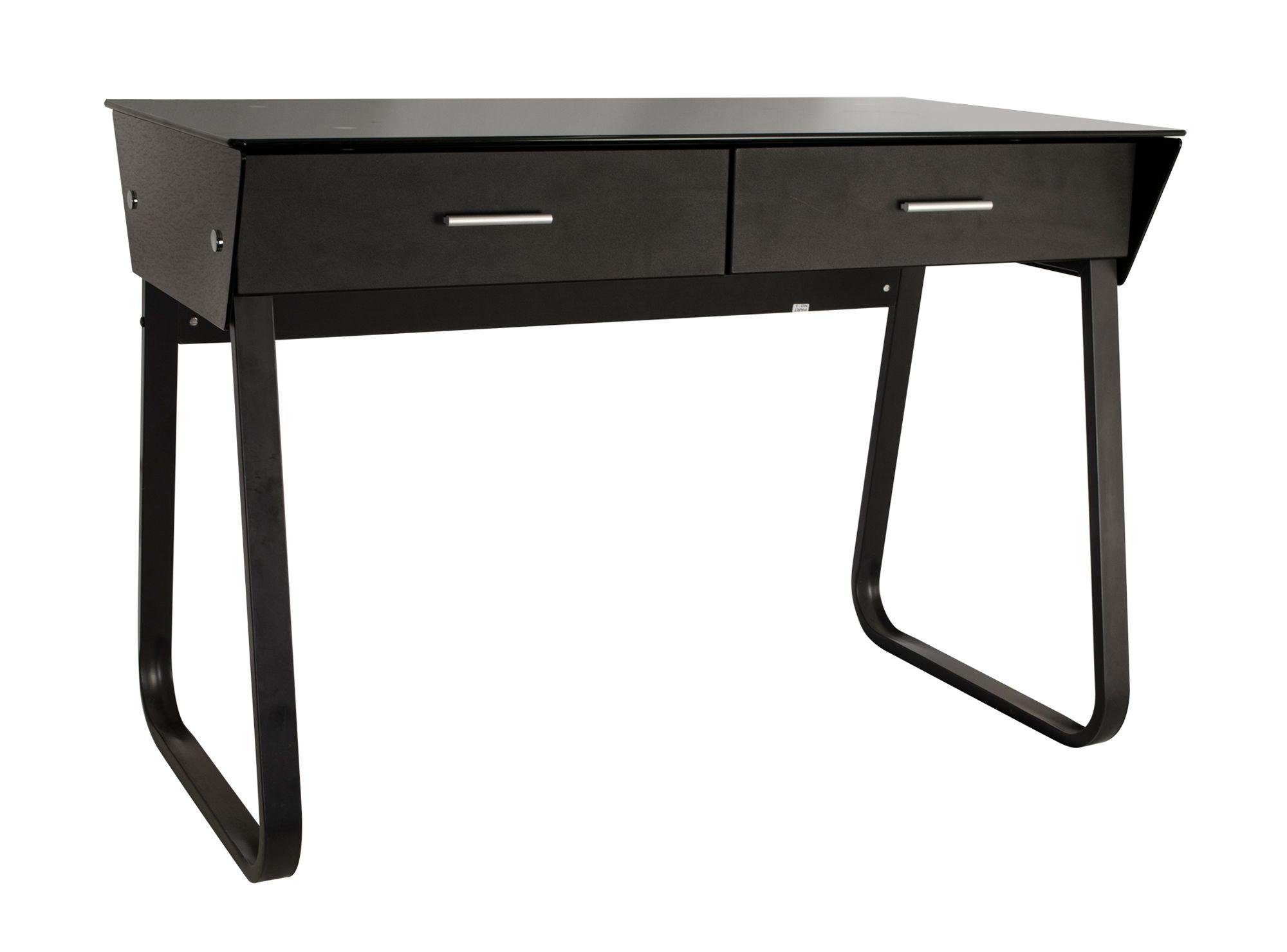 Escritorio 2 cajones negro M+Design-1