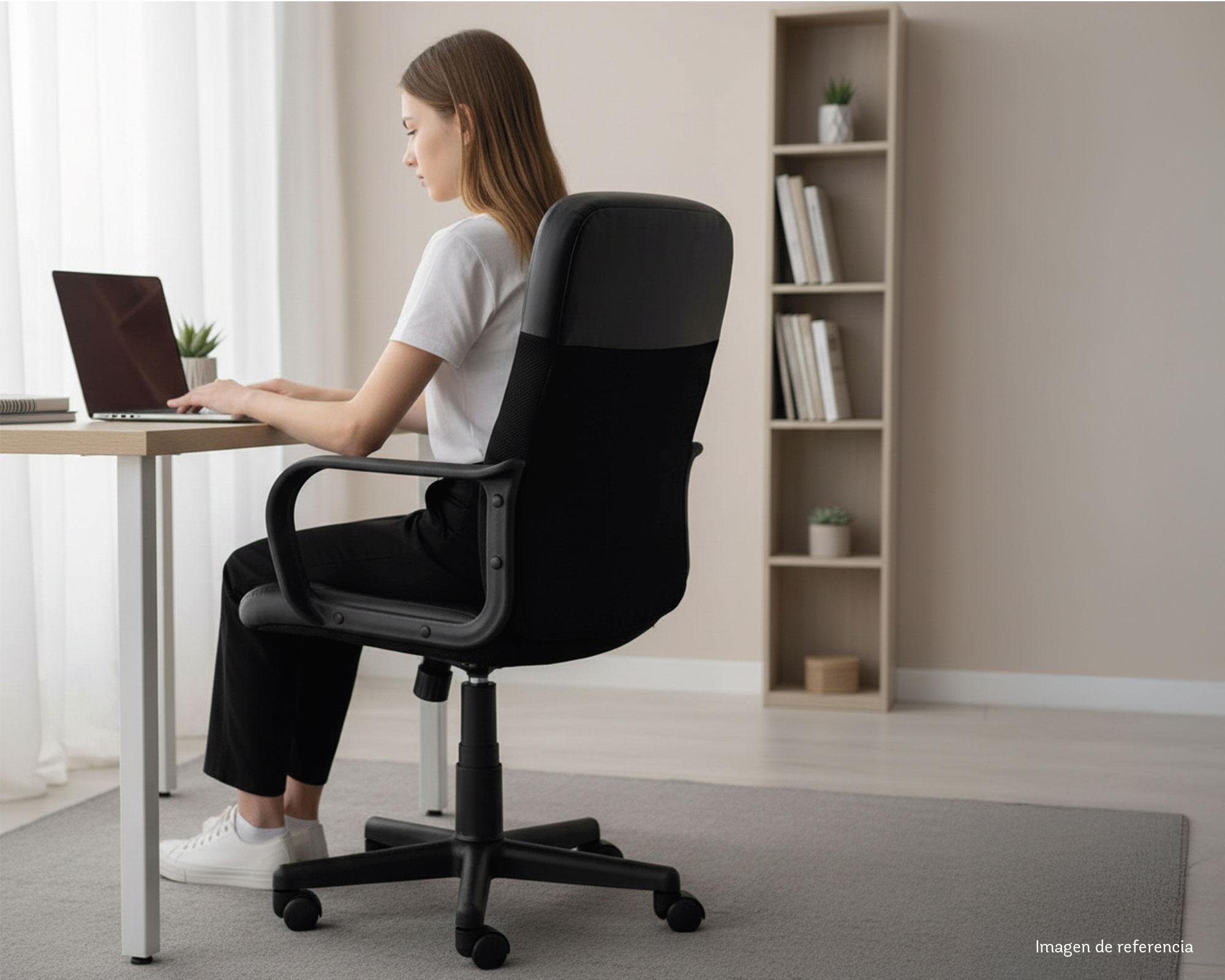 Silla de escritorio ejecutiva gas 2013 negro M+Design-2