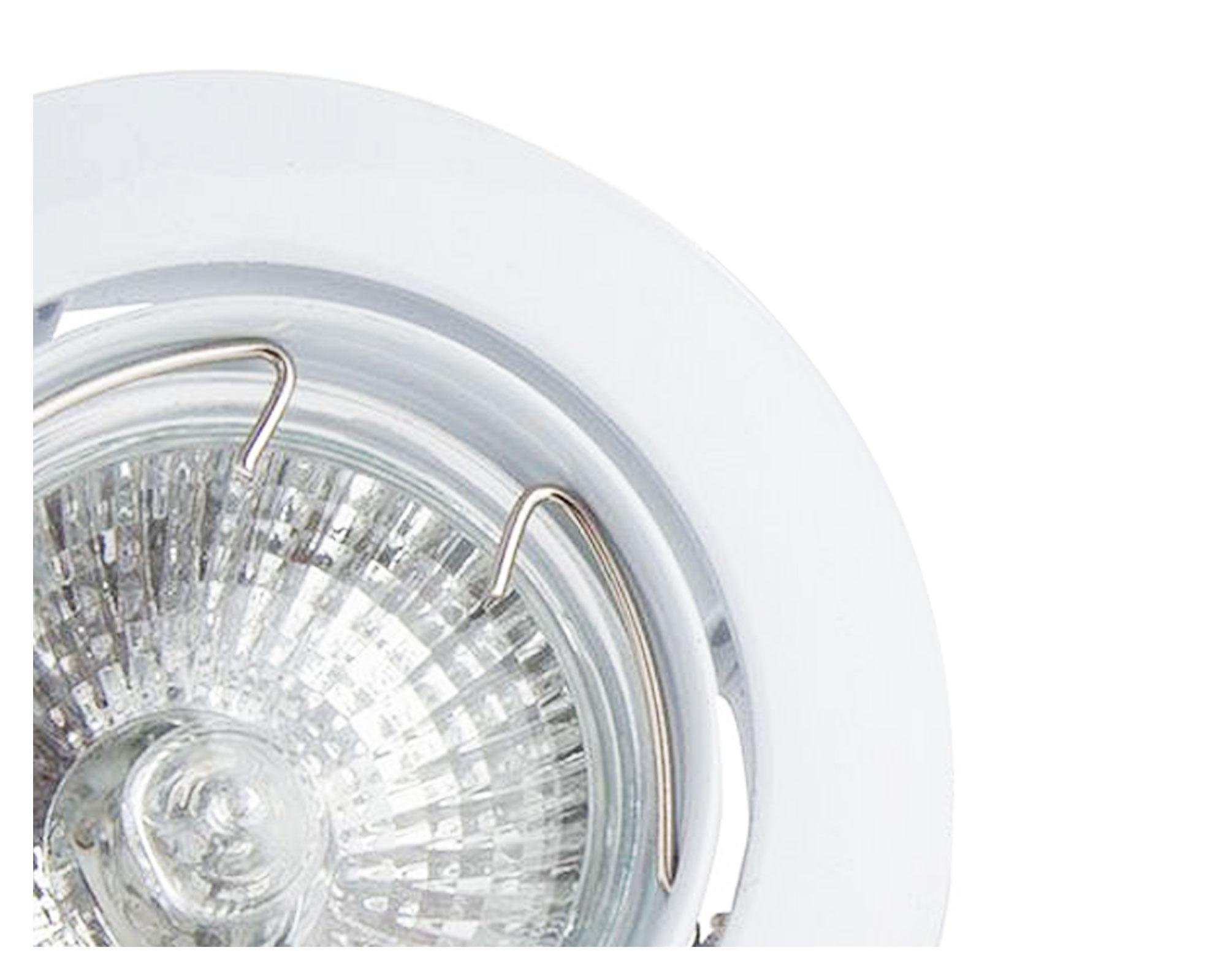 Kit foco GU10 8.4 cm Basculante blanco 3 unidades ByP-2